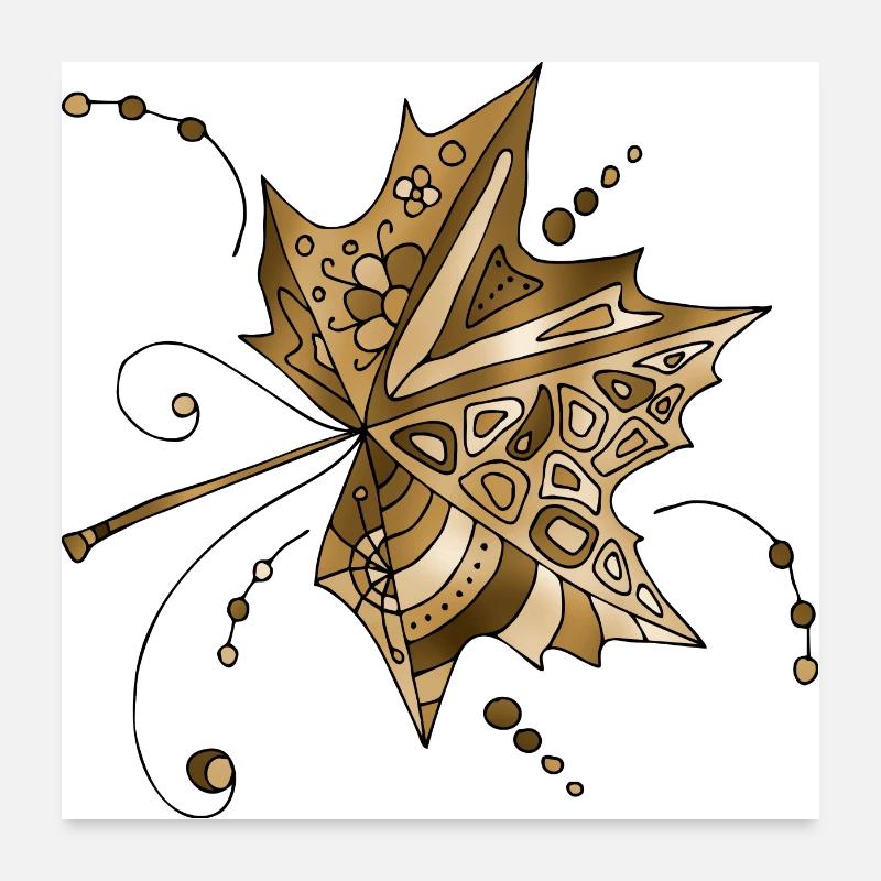 Blatt Poster 60x60 cm