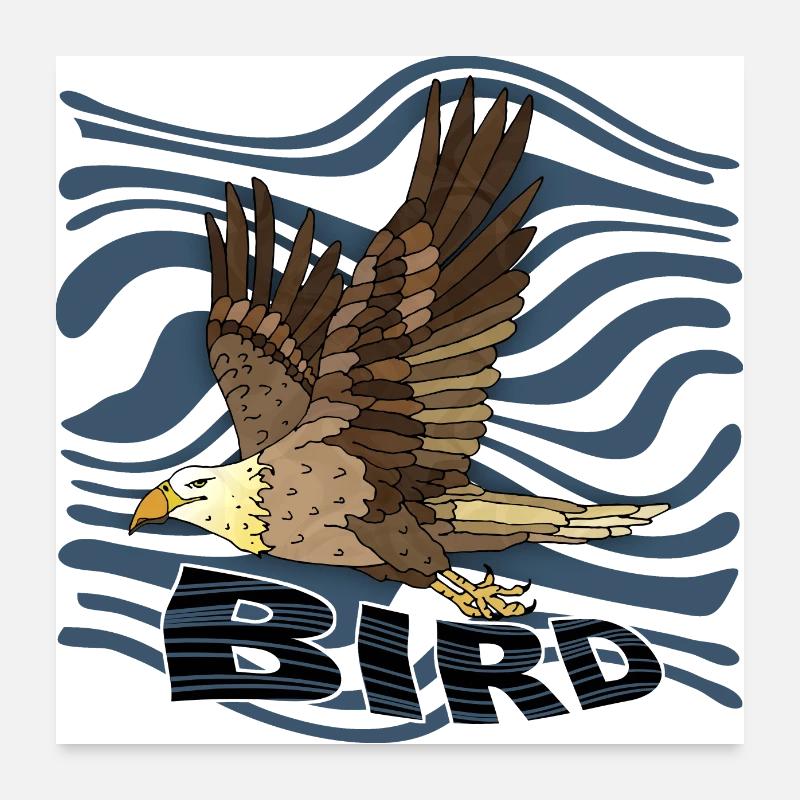 Vogel Poster 60x60 cm