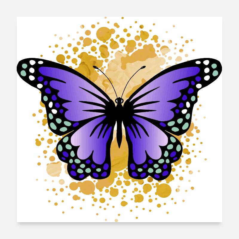 Papillon Poster 60 x 60 cm