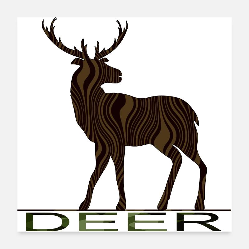 Deer Poster 24" x 24" (60x60 cm)