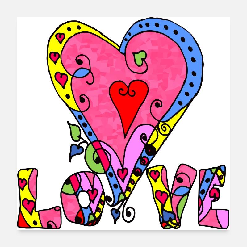 Heart Poster 24" x 24" (60x60 cm)