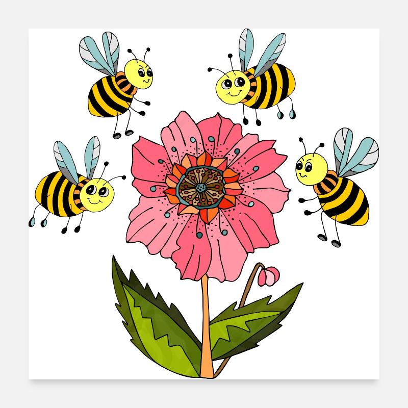 Insectes Poster 60 x 60 cm