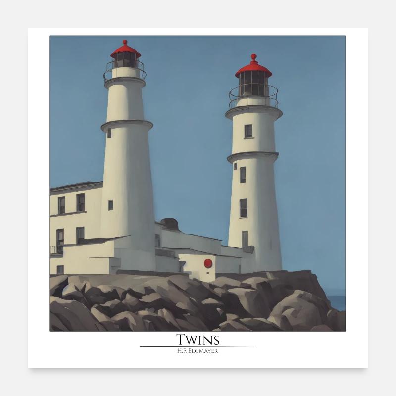 Twins Poster 60x60 cm