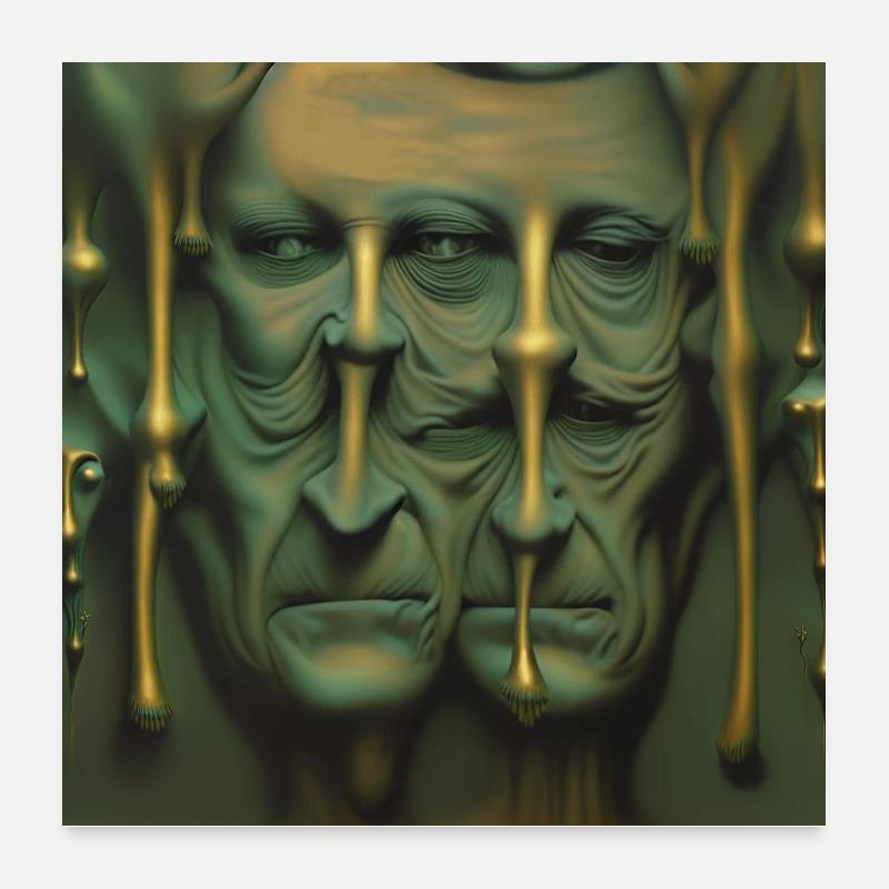 SKELETON 4 Poster 24" x 24" (60x60 cm)