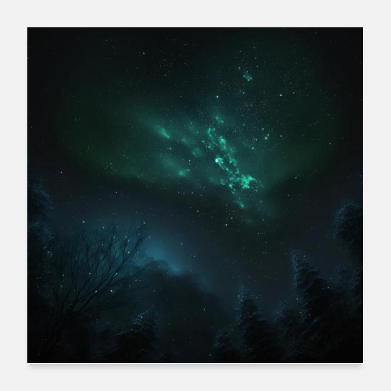 Galaxy Space Pattern Poster 24" x 24" (60x60 cm)