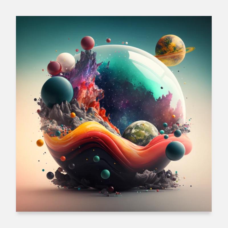 Fantaisie Poster 60 x 60 cm