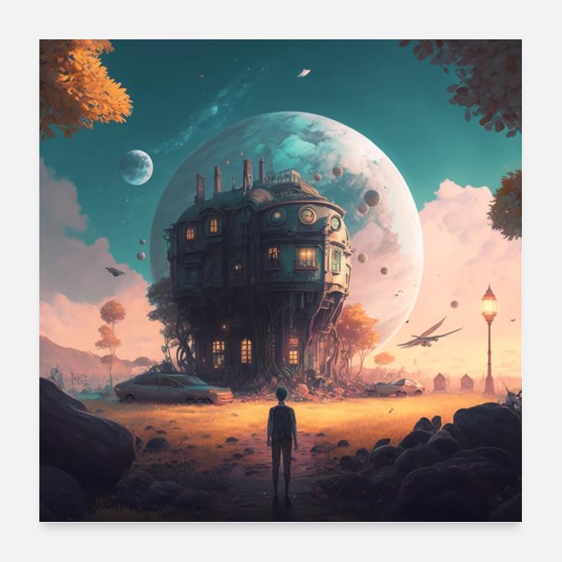 Eine erstaunliche Welt - Geschenkidee Poster 60x60 cm