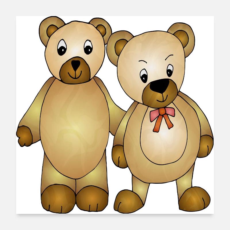Teddy bears Poster 24" x 24" (60x60 cm)