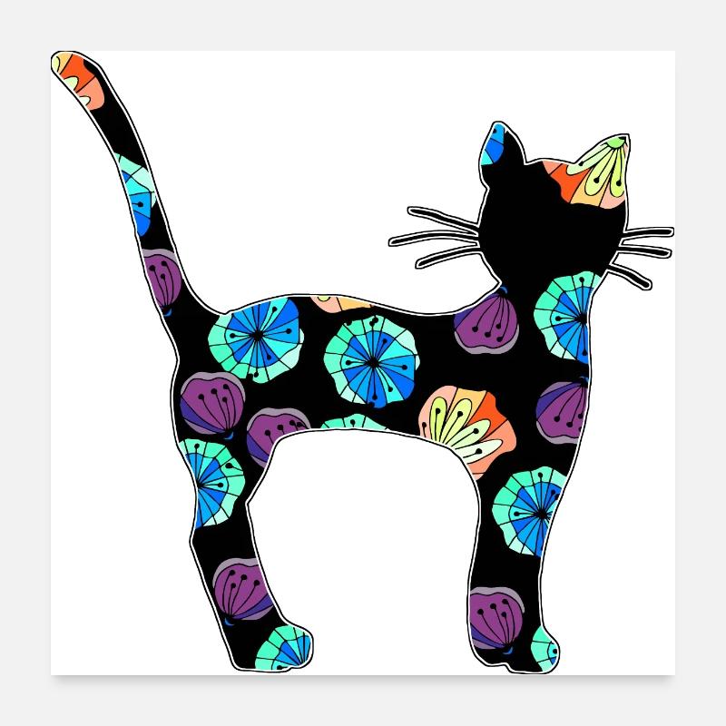 Chat Poster 60 x 60 cm