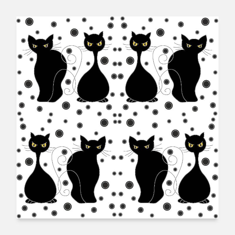 Cats Poster 24" x 24" (60x60 cm)