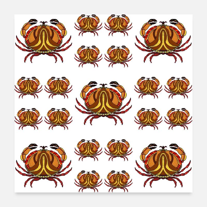 Crabe Poster 60 x 60 cm