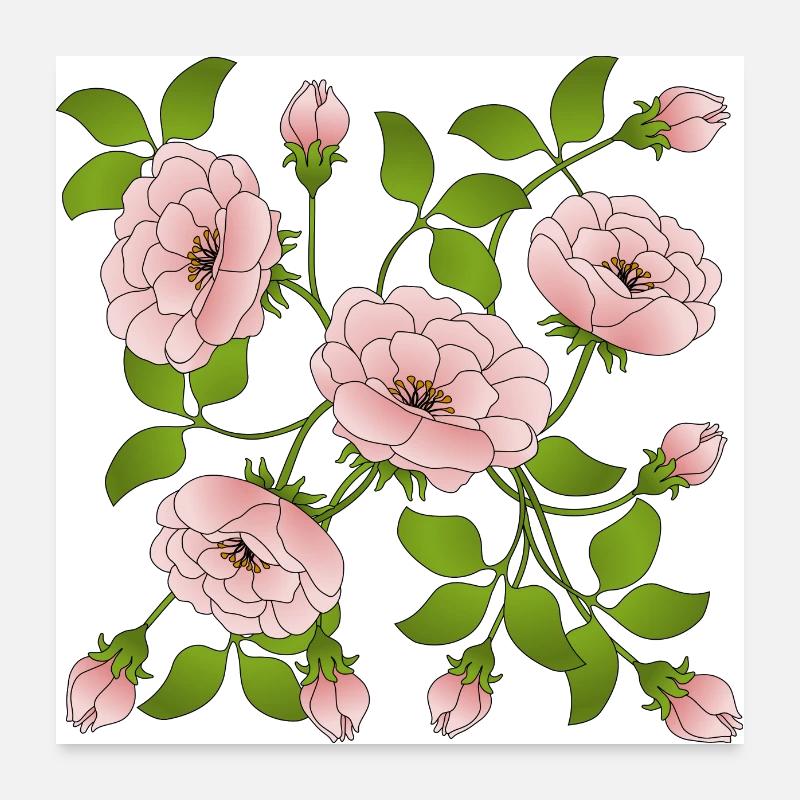 Fleur Poster 60 x 60 cm
