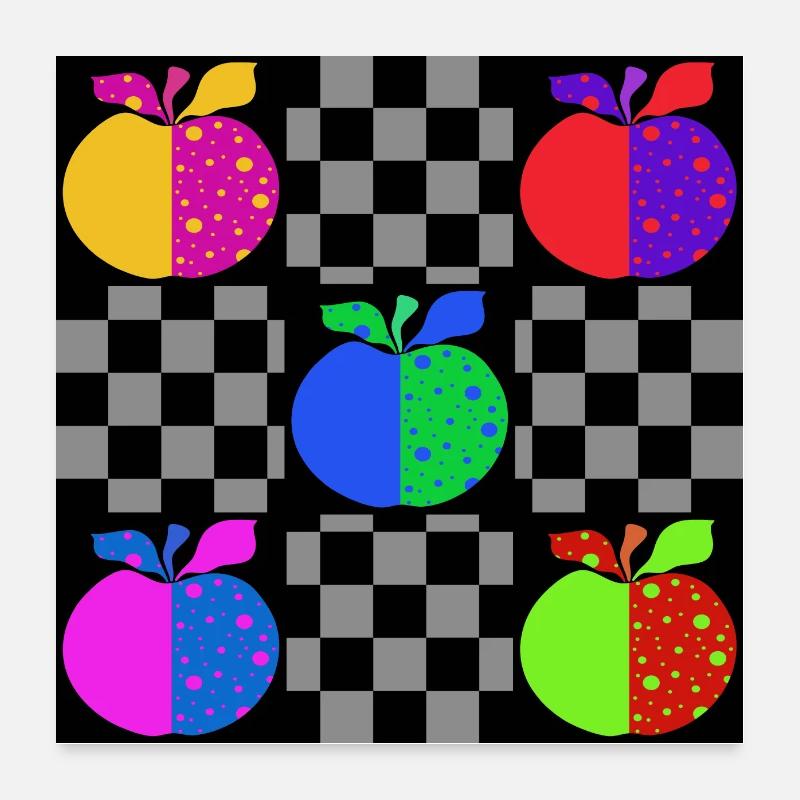 Apfel Poster 60x60 cm