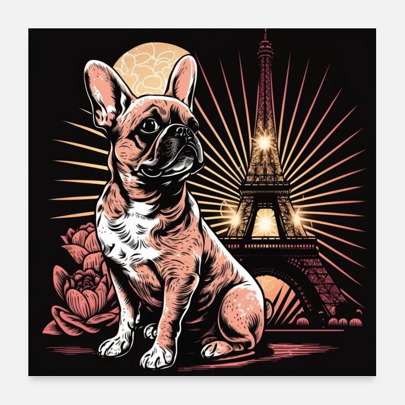 French Bulldog Poster 24" x 24" (60x60 cm)