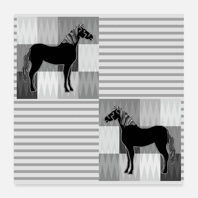 Pferd Poster 60x60 cm