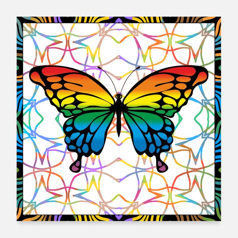 papillon Poster 60 x 60 cm