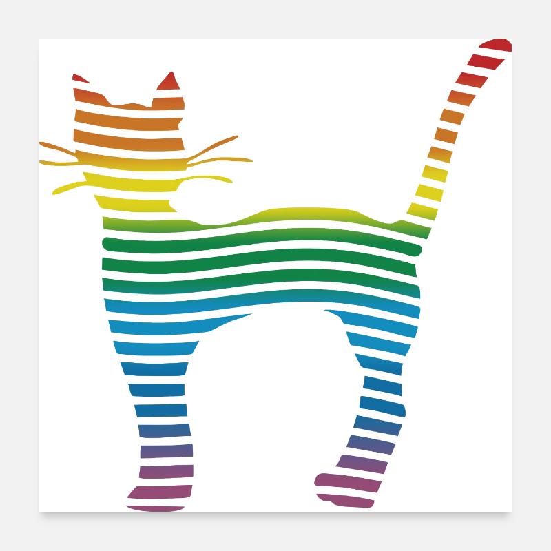 Katze Poster 60x60 cm