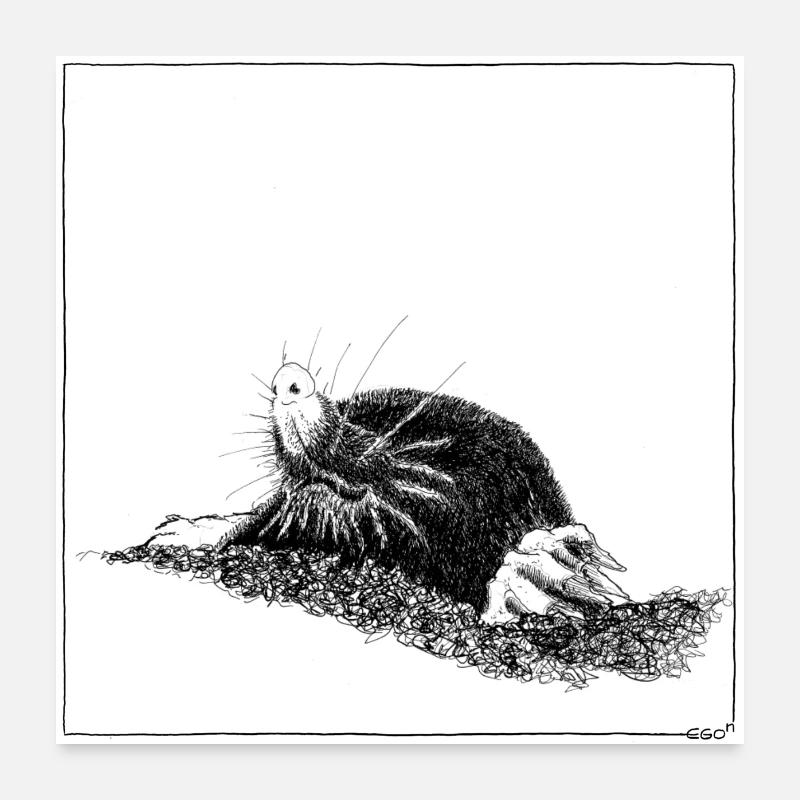 MAULWURF Poster 60x60 cm