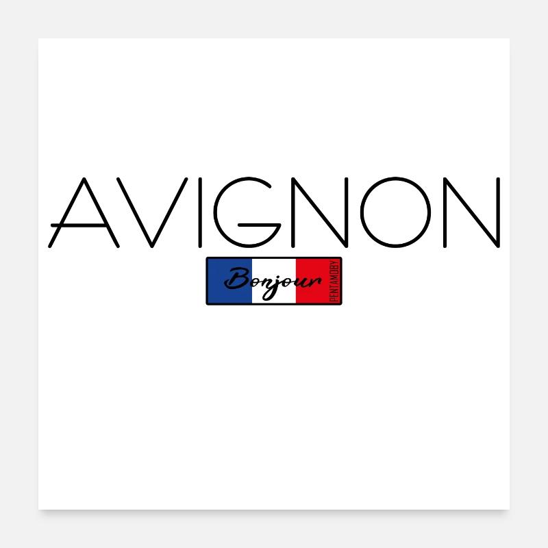 AVIGNON FRANKREICH URLAUB SOMMER PARTY (b) Poster 60x60 cm