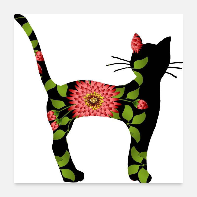 Chat Poster 60 x 60 cm