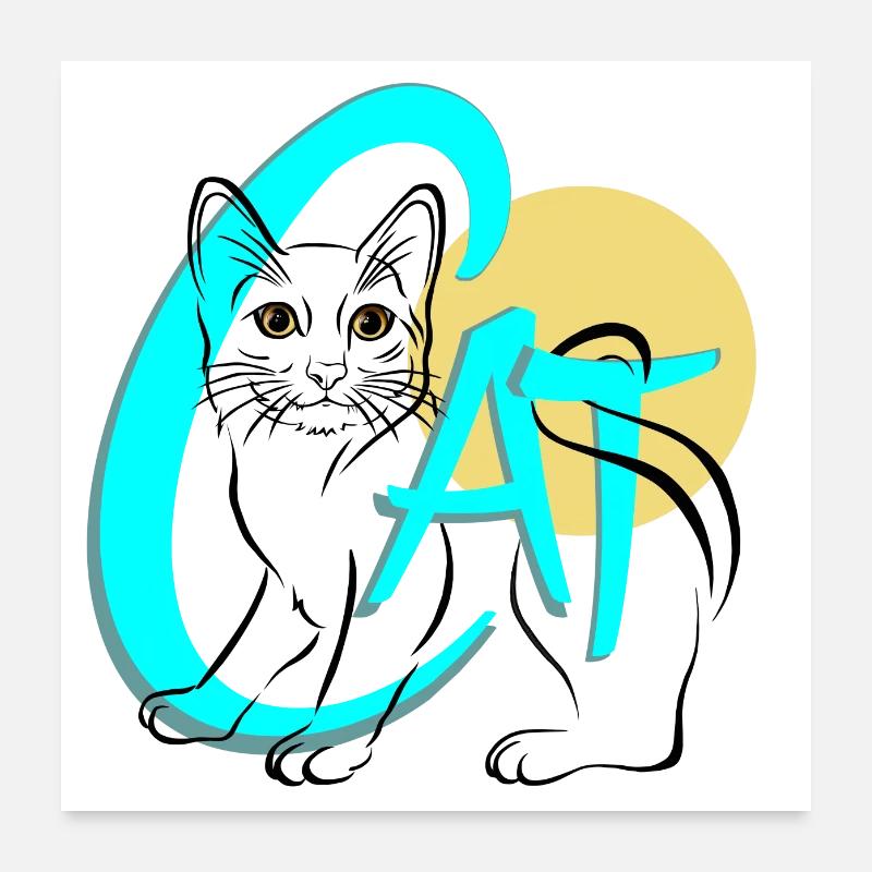 CAT Poster 24" x 24" (60x60 cm)