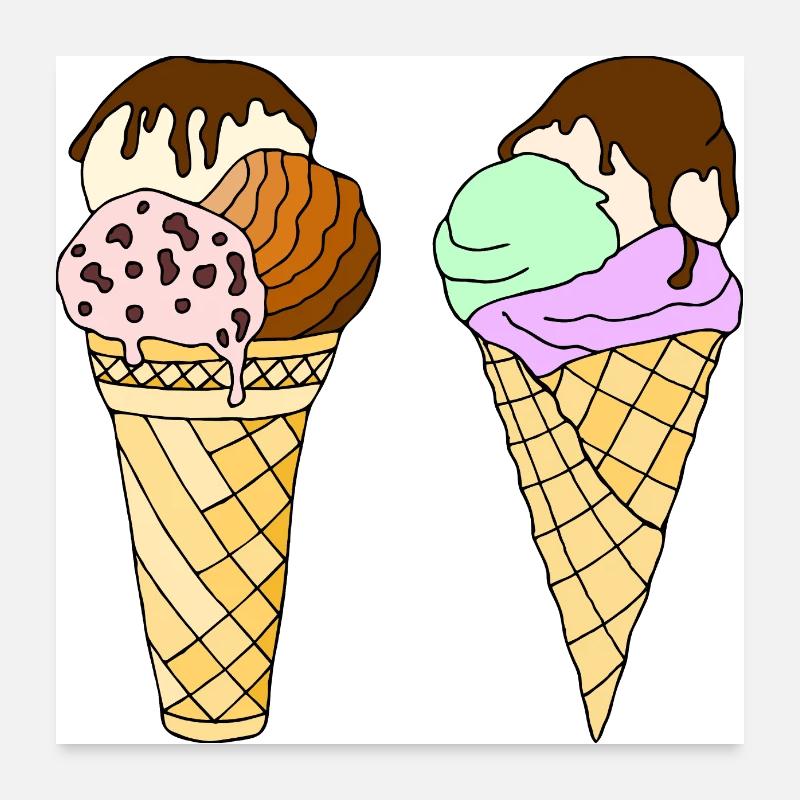 Glace Poster 60 x 60 cm