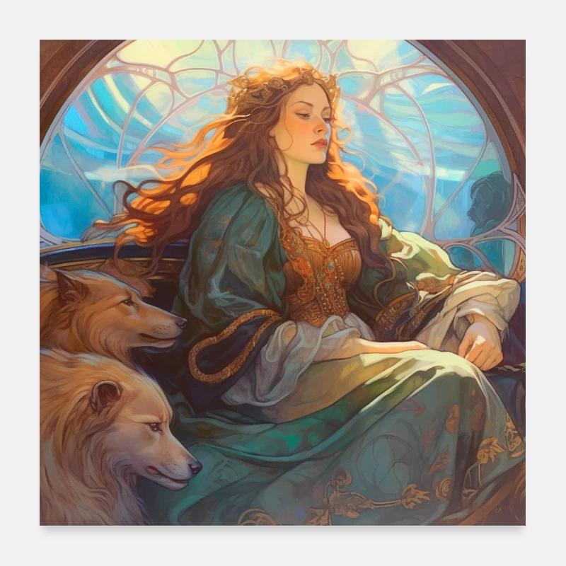 Celtic queen Poster 24" x 24" (60x60 cm)