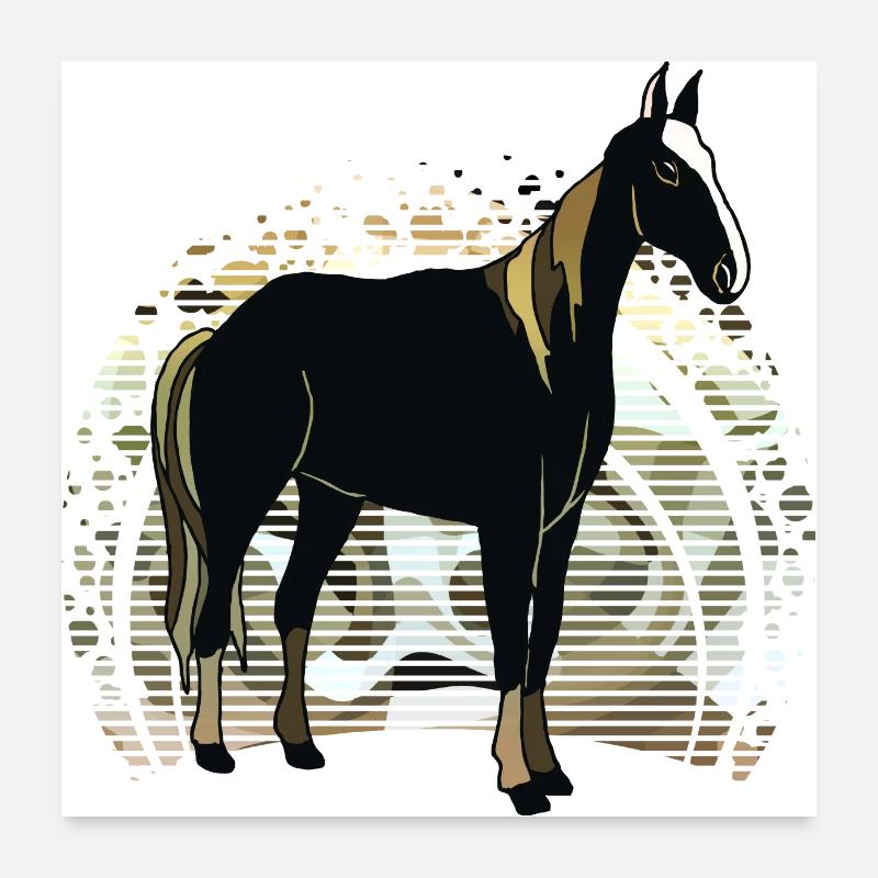 Horse Poster 24" x 24" (60x60 cm)