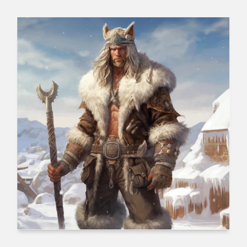 Viking Warriors Poster 24" x 24" (60x60 cm)