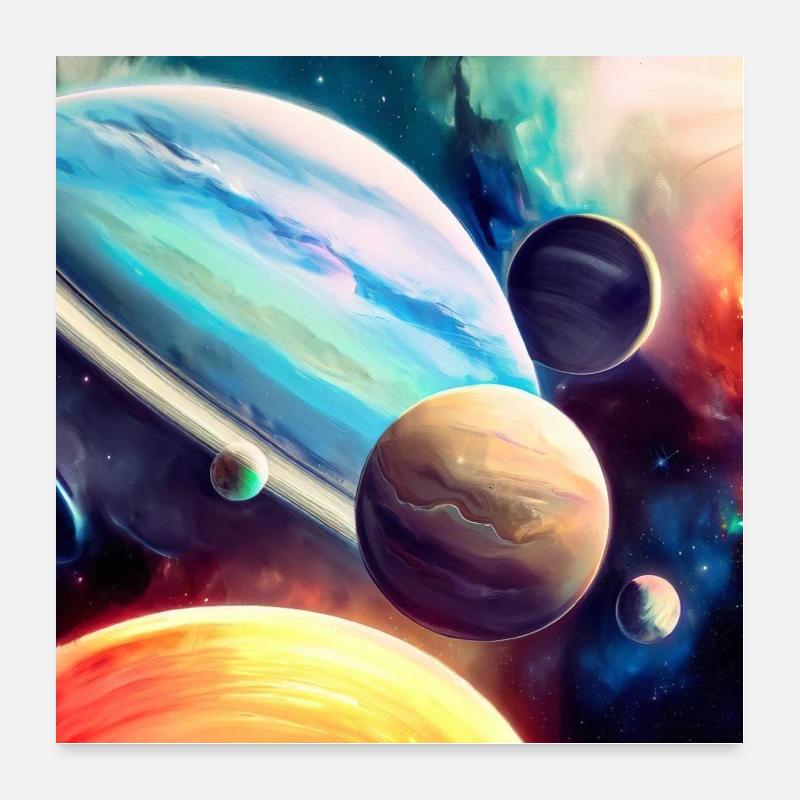 Affiche spatiale Poster 60 x 60 cm