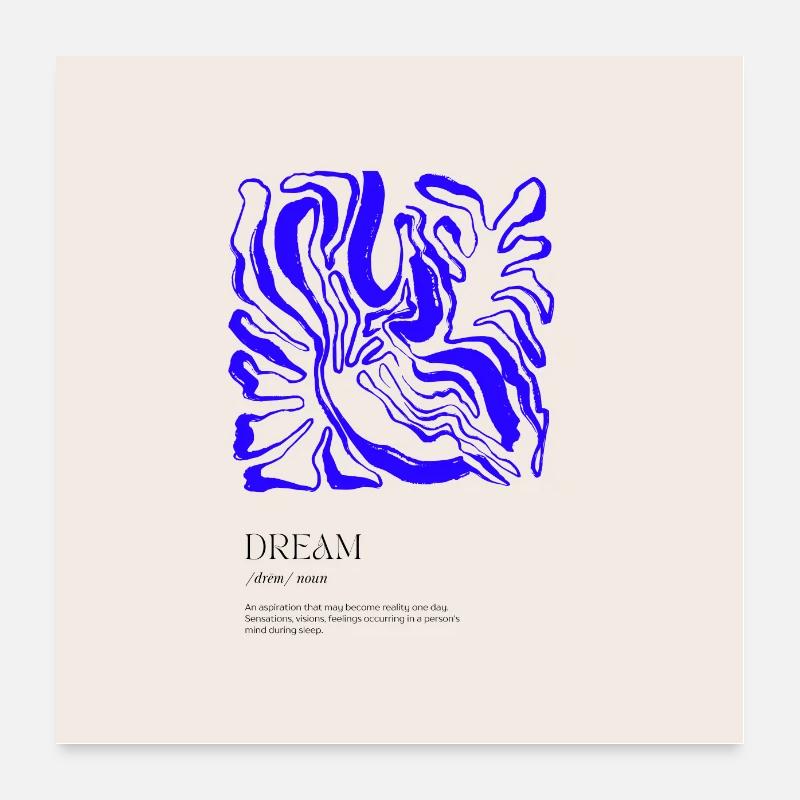 Drøm Poster 60x60 cm