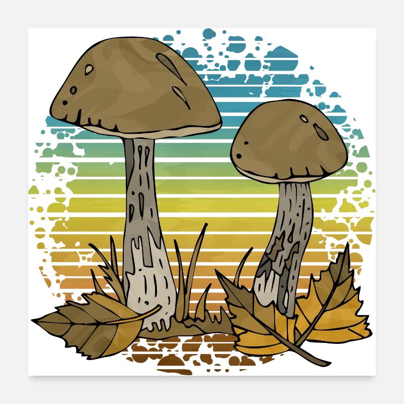 fungi Poster 24" x 24" (60x60 cm)