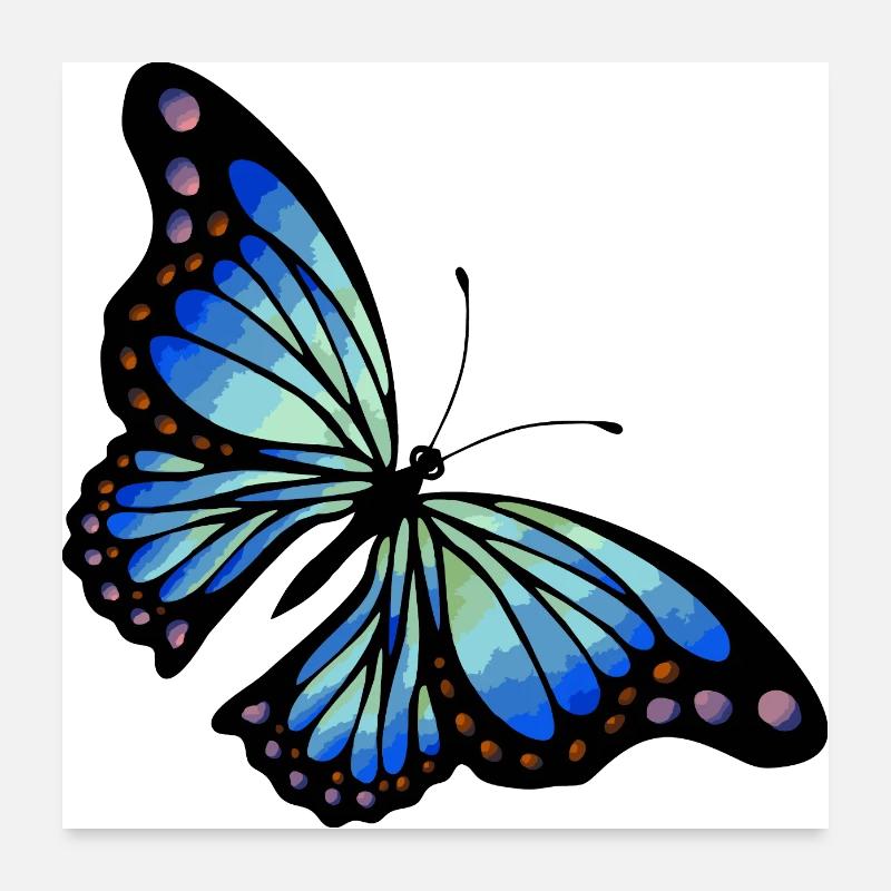 Papillon Poster 60 x 60 cm