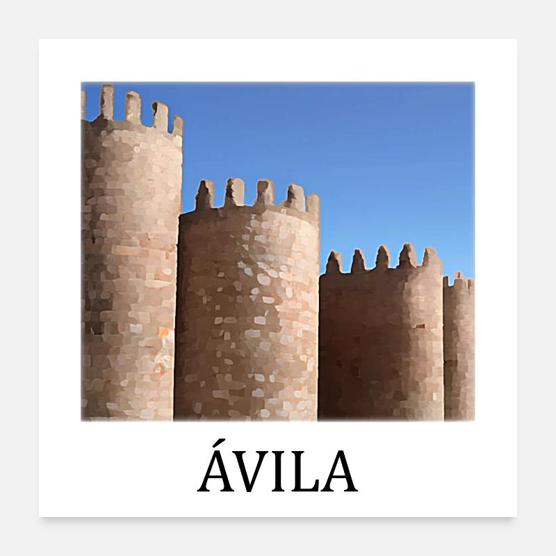 Mur d’Avila Poster 60 x 60 cm