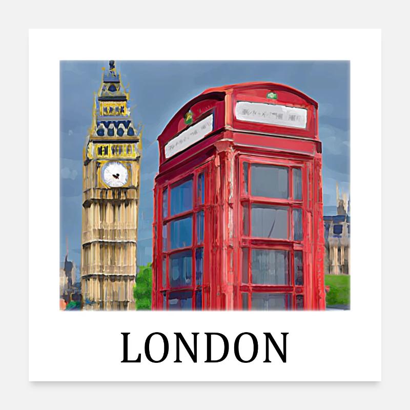 Big Ben de Londres Poster 60 x 60 cm