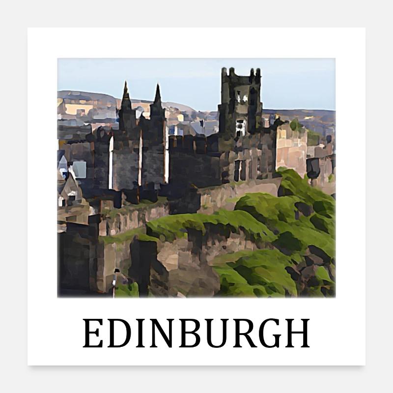 Edimbourg Poster 60 x 60 cm