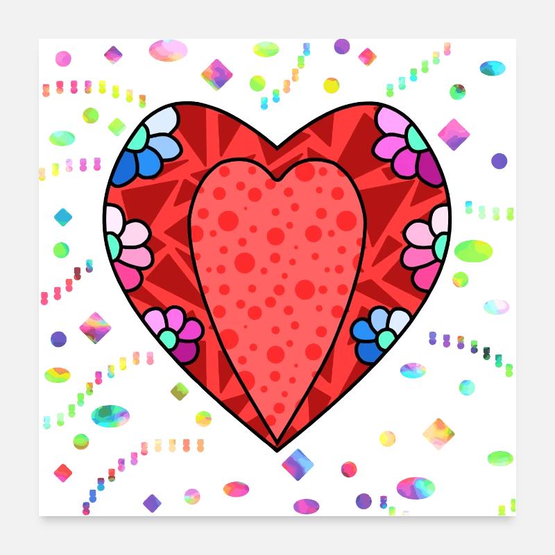 Heart Poster 24" x 24" (60x60 cm)