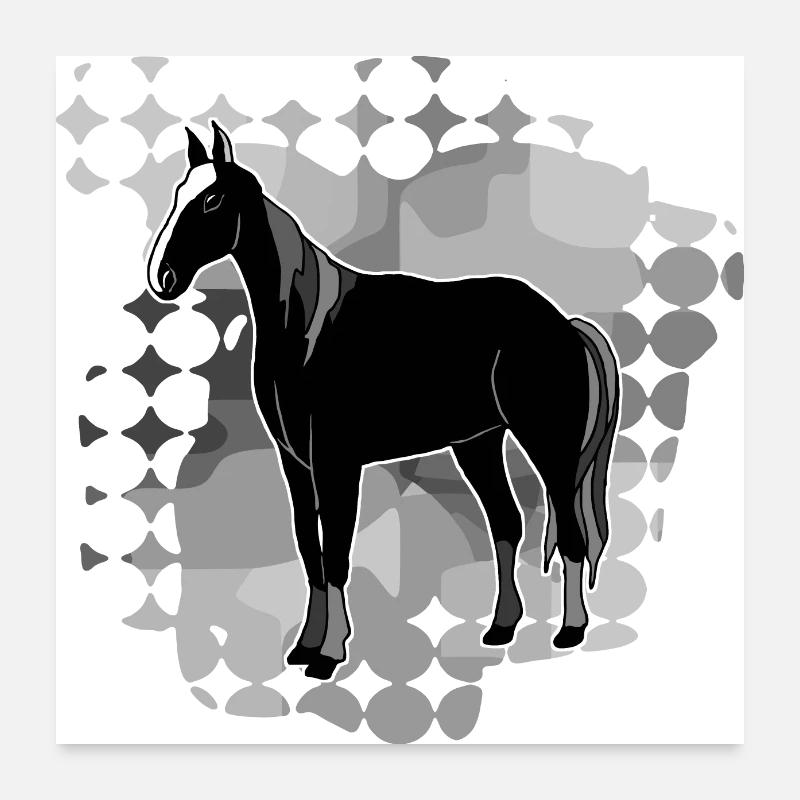 Cheval Poster 60 x 60 cm
