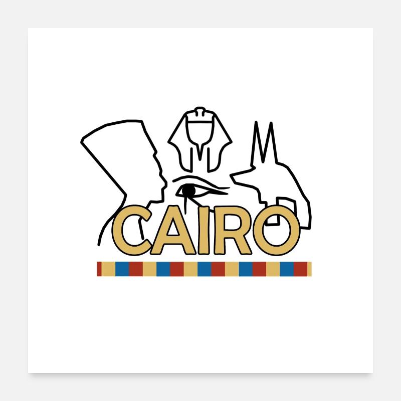 Le Caire Poster 60 x 60 cm