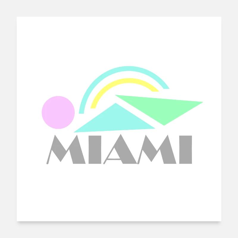 Miami Poster 24" x 24" (60x60 cm)