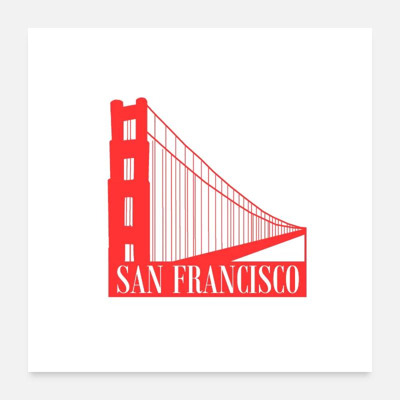 San Francisco Poster 60x60 cm