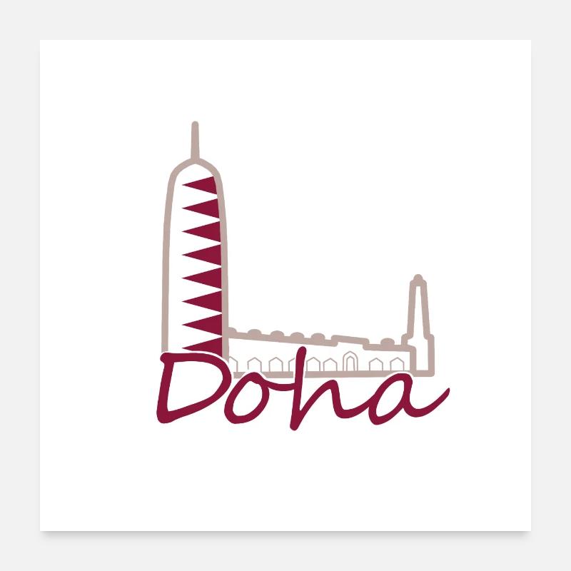 Doha Poster 60x60 cm