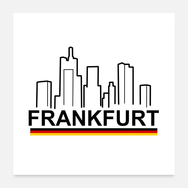 Frankfurt Poster 60x60 cm