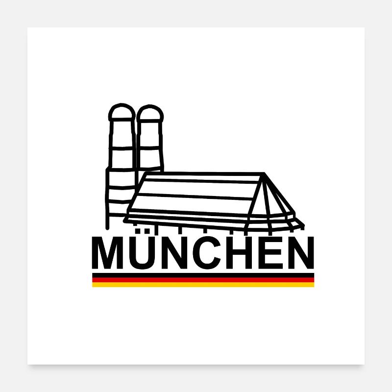 Munich Poster 60 x 60 cm