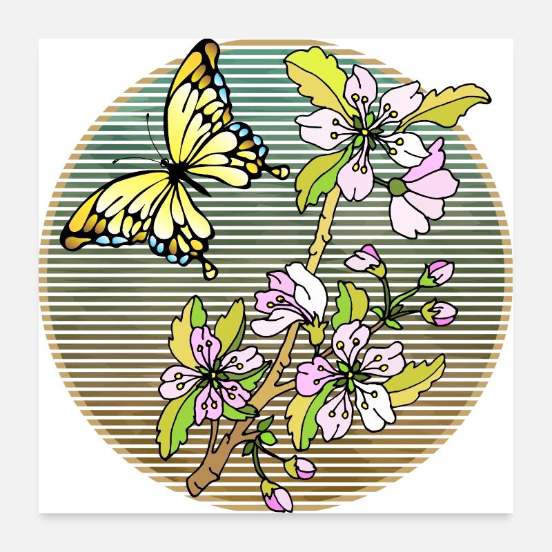 Butterfly Poster 24" x 24" (60x60 cm)