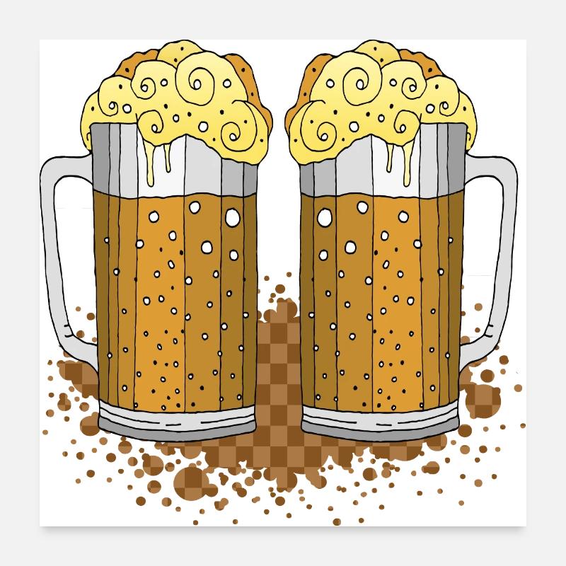 Pints Poster 60x60 cm