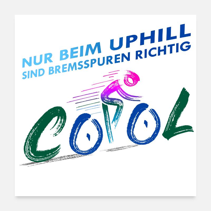 UPHILL Poster 60x60 cm