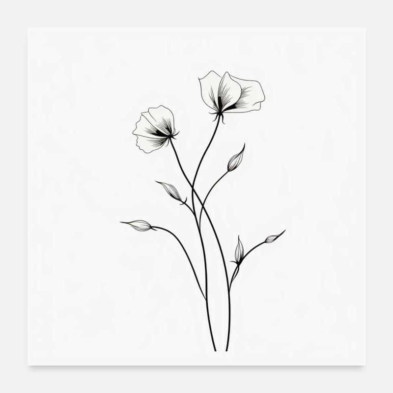 petite fleur Poster 60 x 60 cm