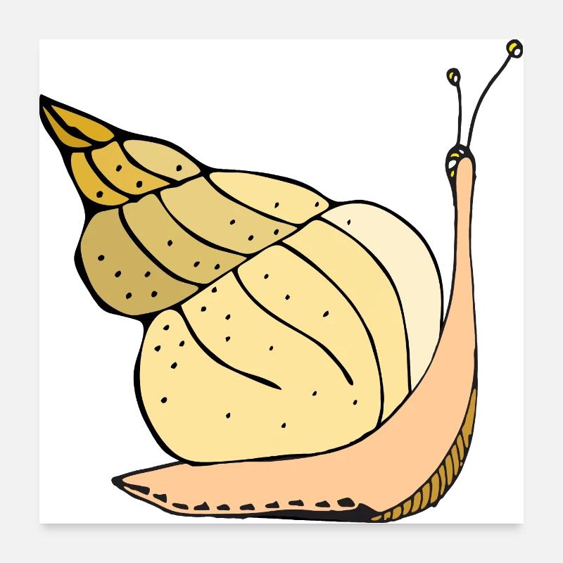 Escargot Poster 60 x 60 cm