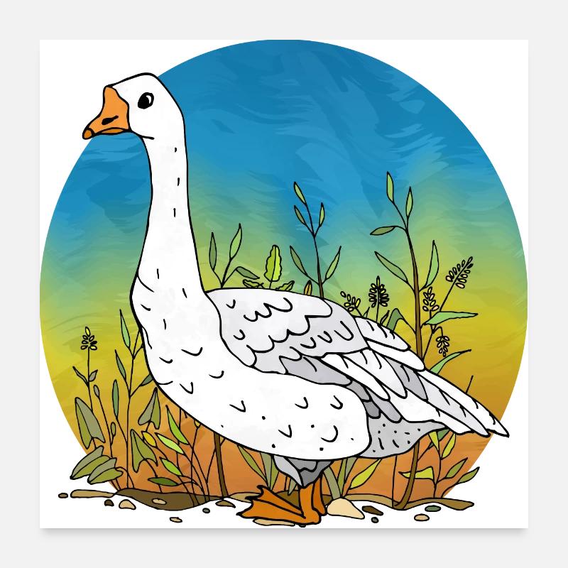 Gans Poster 60x60 cm
